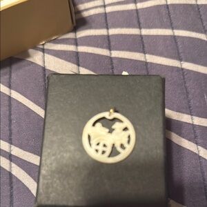 Jade carved Brooch with Minimalist Design.